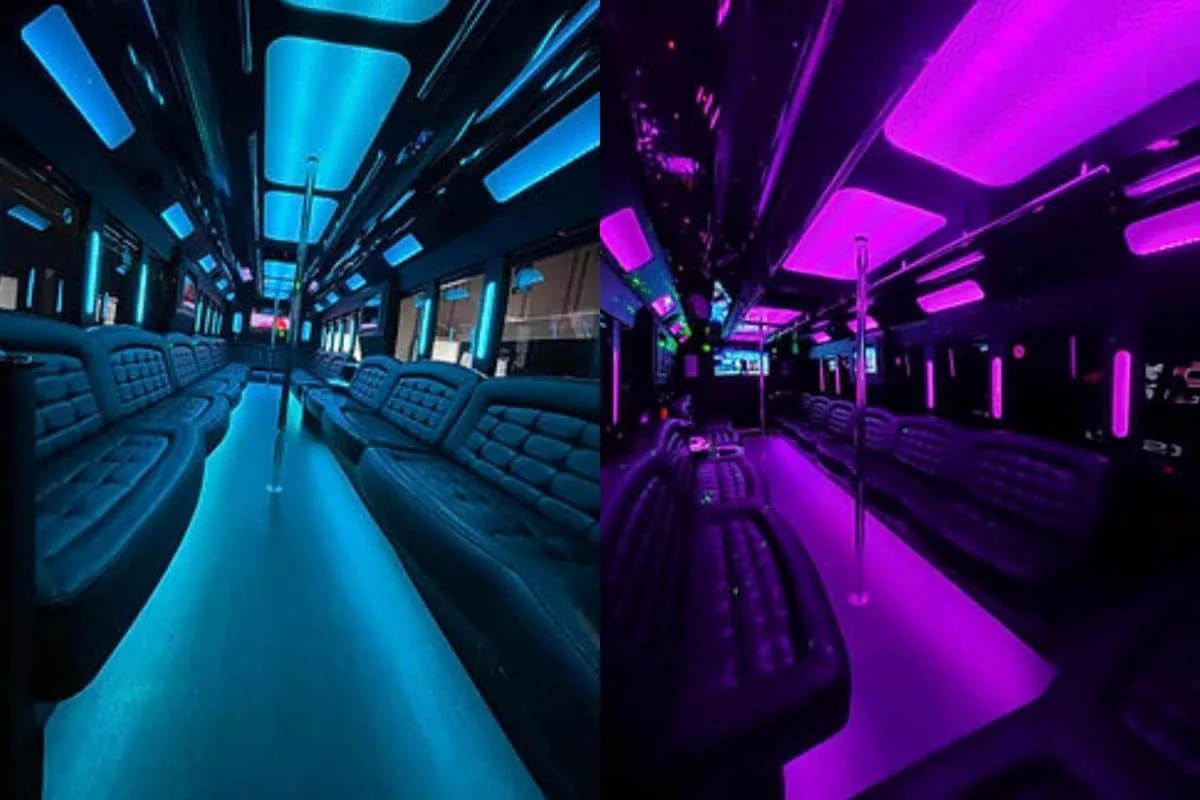 Party Bus interior Las Vegas